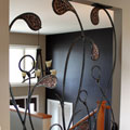 Jazz Grille. 2012, 78h x 53w x 5d inches - steel, copper, clear paint, 140lbs. Photo: M. Craig Campbell