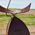 Richlea Sundial. 2008, 74h x 55w x 45d inches - steel, paste wax, 450lbs. Photo: Trent Watts